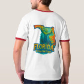 Florida State Artistic T-Shirt – Oil Paint Brush- Tシャツ (裏面フル)