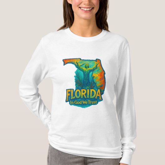 Florida State Artistic T-Shirt – Oil Paint Brush- Tシャツ (正面)