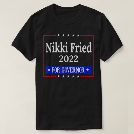 FLORIDA STATE GOVERNOR 2022 NIKKI FRIED Tシャツ (デザイン正面)