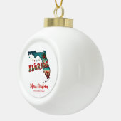 Florida State Holiday Map セラミックボールオーナメント (右)