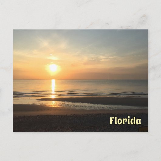 Florida Sunrise Coastal Morning Bliss ポストカード (正面)