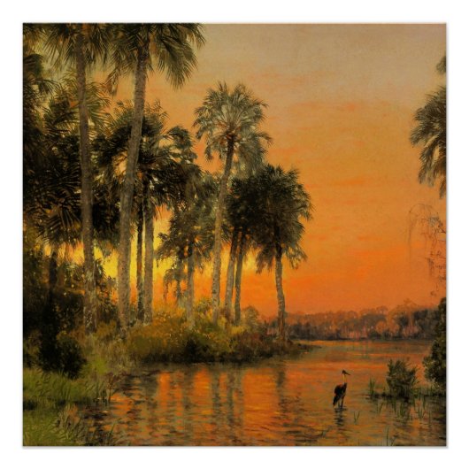 Florida Sunset, 絵画's by Herman Herzag ポスター (正面)