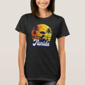 Florida Sunset Beach Retro Premium Tシャツ (正面)