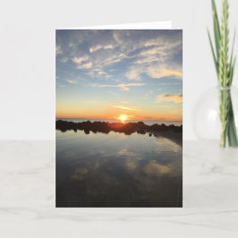 florida sunset greeting card (空白のinside) カード