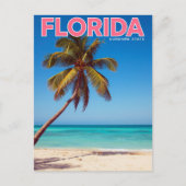 Florida Sunshine State Palm Tree Beach Tropical ポストカード (正面)