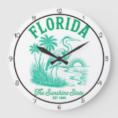 Florida Sunshine State Timepiece ラージ壁時計 (正面)