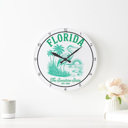 Florida Sunshine State Timepiece ラージ壁時計 (ホーム)