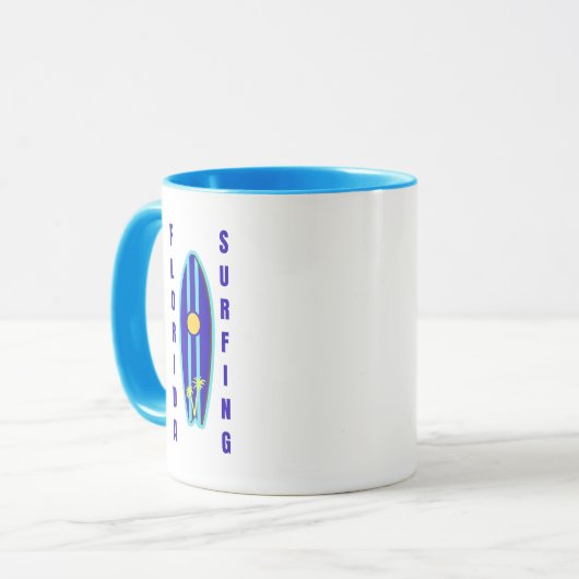 Florida Surfing Coffee Mug マグカップ (正面左)
