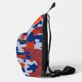 Florida Swamp Gator Blue & Orange Camo  スリングバッグ (右)