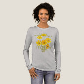 Florida Territory Coreopsis Wildflower Design トライブレンドＴシャツ (正面全体)
