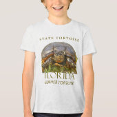 Florida Territory Gopher Tortoise Design トライブレンドTシャツ (正面)