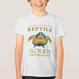 Florida Territory Loggerhead Sea Turtle トライブレンドＴシャツ