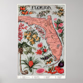 Florida The Everglade State ,Travel Poster ポスター (正面)