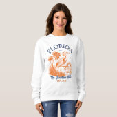 Florida The Sunshine State – Beach & Palm Design スウェットシャツ (正面フル)