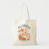 Florida The Sunshine State - Beach &Palms Artwork トートバッグ (正面)
