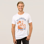 Florida The Sunshine State - & Palm Beach  トライブレンドＴシャツ (正面全面)