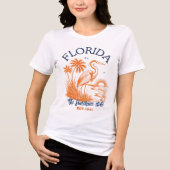Florida The Sunshine State - & Palm Beach Scene トライブレンドTシャツ (正面)