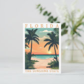 Florida the Sunshine State USA Travel Place ポストカード (スタンド正面)