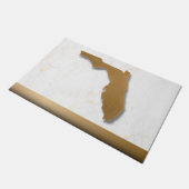 Florida Theme Elegant Modern Chic Gold & Marble   ドアマット (アングル)