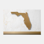 Florida Theme Elegant Modern Chic Gold & Marble   ドアマット (正面)