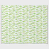 Florida Toile (Lime Green) Wrapping Paper ラッピングペーパー (フラット)