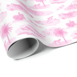Florida Toile (Pink) ラッピングペーパー