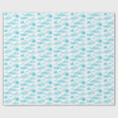 Florida Toile (Turquoise) Wrapping Paper ラッピングペーパー (フラット)