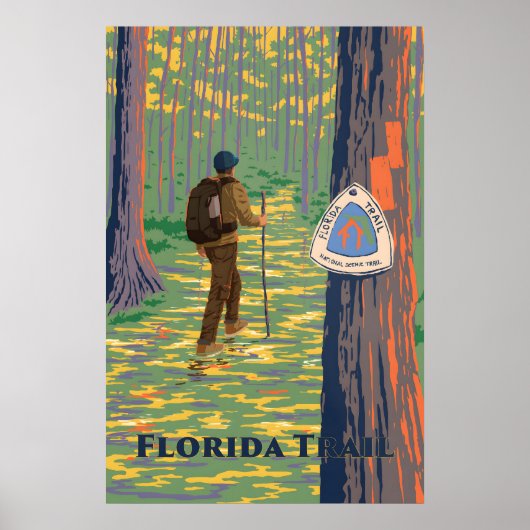 Florida Trail Travel Poster ポスター (正面)