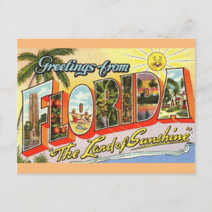 Florida Travelポストカードからの挨拶 ポストカード