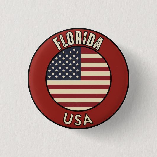 Florida United States of America 缶バッジ (正面)