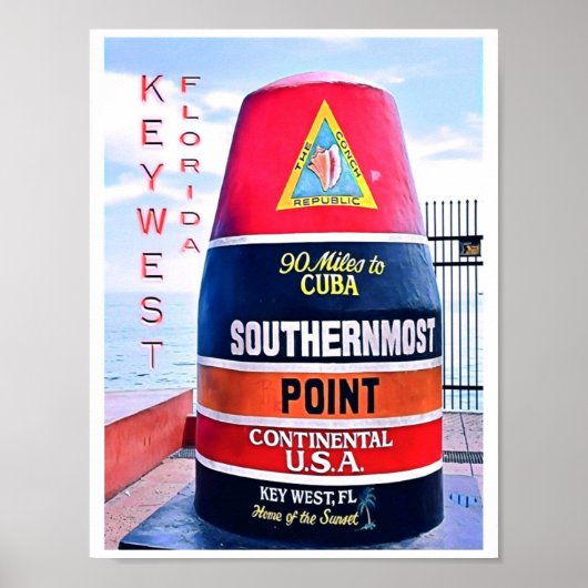 Florida - Usa - Mosaic - ポスター (正面)