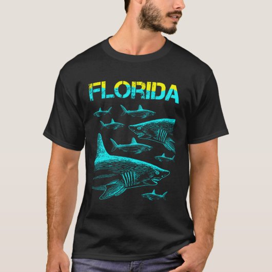 Florida Vacation With A Shark Tシャツ (正面)
