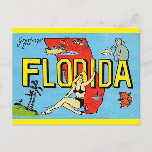 Florida Vintage Travelからの挨拶 – はがき (正面)
