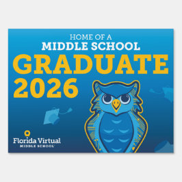 Florida Virtual Middle School - Grad Yard Sign アウトドアサイン