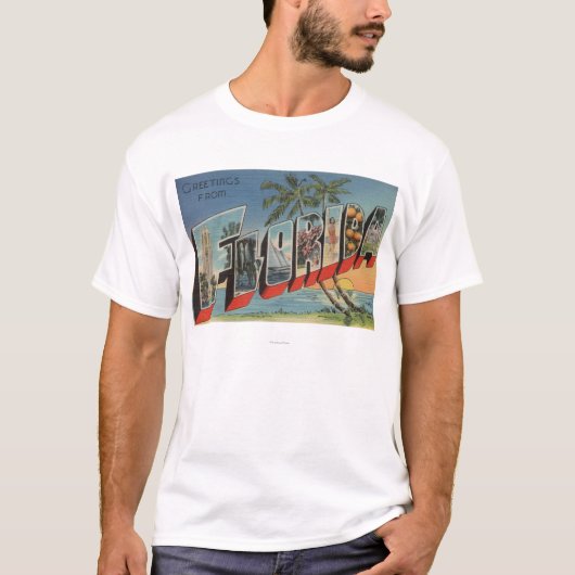 FloridaLargeの手紙ScenesFlorida Tシャツ (正面)