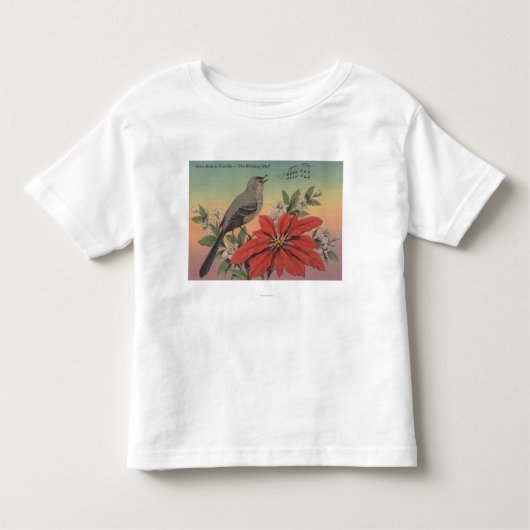 FloridaMocking BirdFloridaの州鳥 トドラーTシャツ (正面)