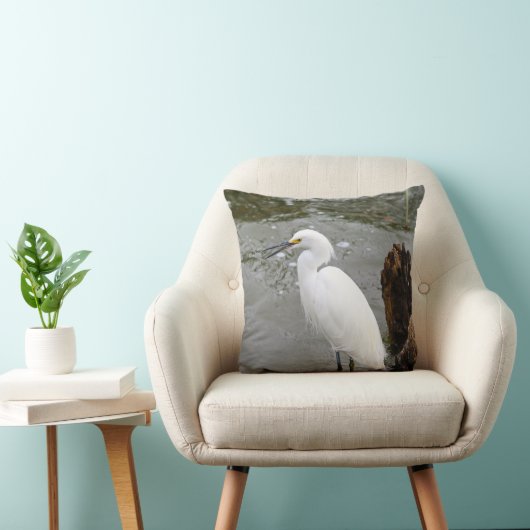 Florida's Singing Egret クッション (椅子)