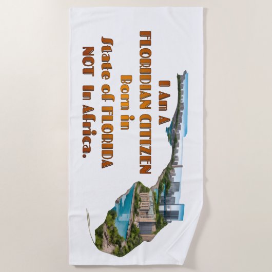 Floridian Citizen ビーチタオル (正面)