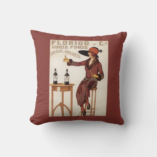 FloridoのVinos Finos - Sanlucar de Barrameda クッション (正面)