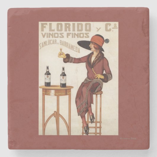 FloridoのVinos Finos - Sanlucar de Barrameda ストーンコースター (正面)