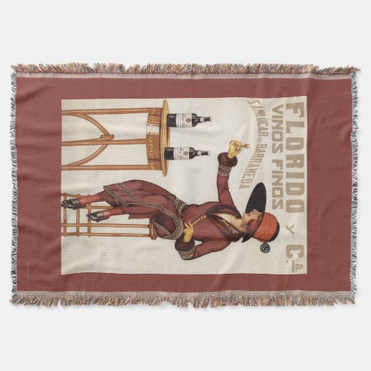 FloridoのVinos Finos - Sanlucar de Barrameda スローブランケット (正面)