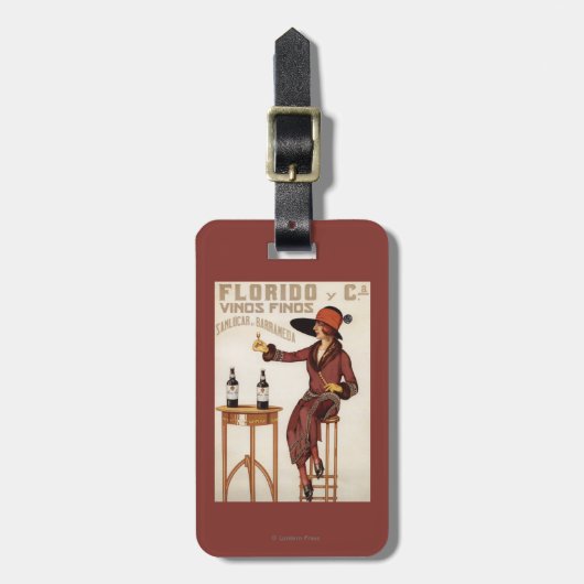 FloridoのVinos Finos - Sanlucar de Barrameda ラゲッジタグ (正面縦)