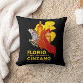 FlorioチンザノのヴィンテージPosterEurope クッション (ブランケット)