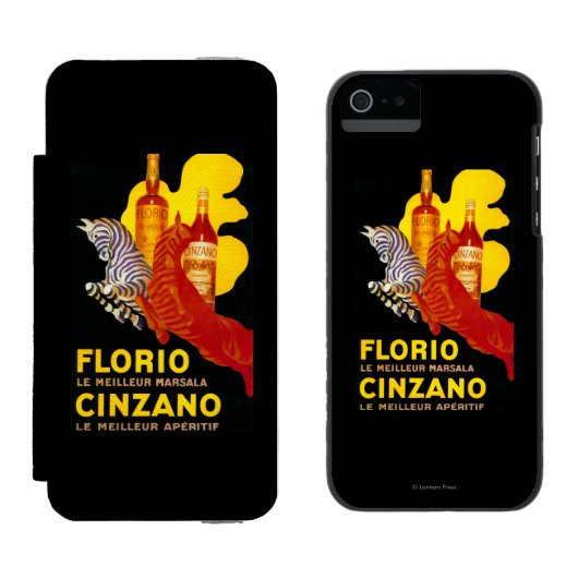 FlorioチンザノのヴィンテージPosterEurope Incipio iPhoneウォレットケース (並び)