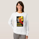 FlorioチンザノのヴィンテージPosterEurope Tシャツ (正面フル)