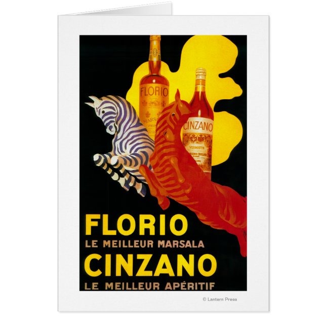 Florio CinzanoヴィンテージポスターEurope (正面)