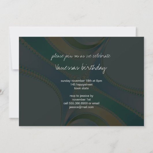 Florish - Fractal Art 招待状 (裏面)