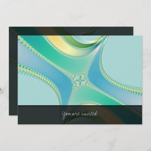 Florish - Fractal Art 招待状 (正面/裏面)