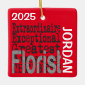 Florist Extraordinaire CUSTOM セラミックオーナメント (正面)