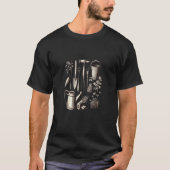 Florist Gardener Dad Grayscale Gardening Tools  2 Tシャツ (正面)
